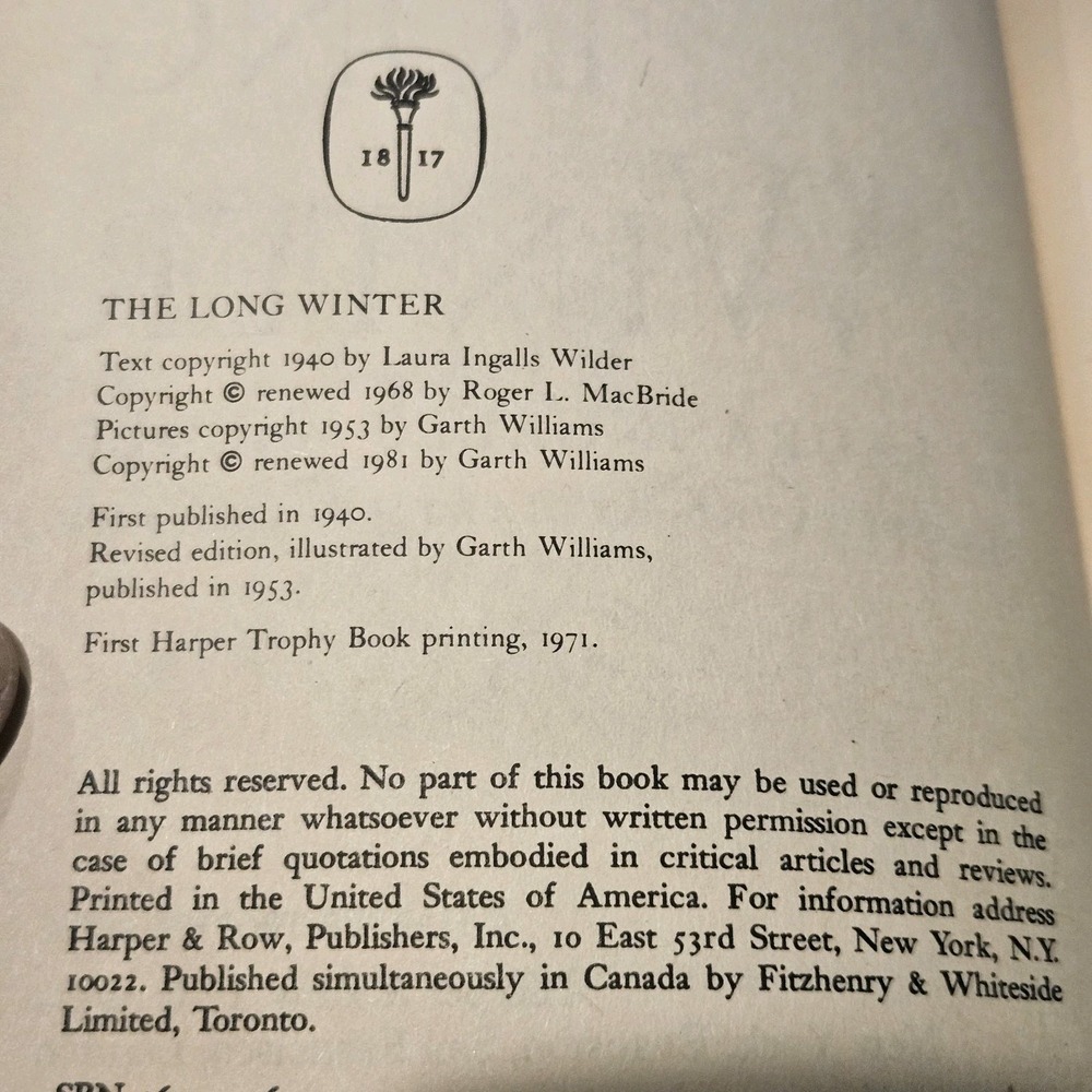 Laura Ingalls Wilder Little House Books Lot of 7 Harper Trophy 1971 Editions - Picture 12 of 16